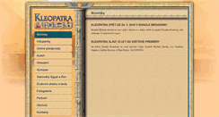 Desktop Screenshot of kleopatra-muzikal.cz